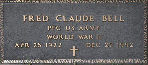 Claude F. Bell Grave Marker