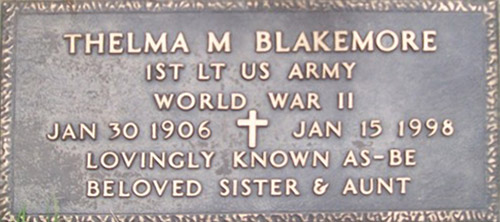 thelma blakemore grave marker