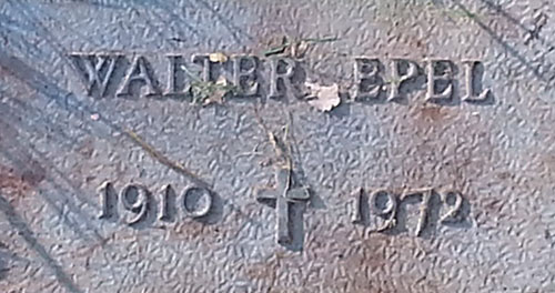 Walter Epel Grave Marker