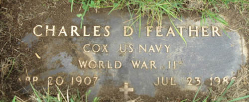 Charles D. Feather Grave Marker