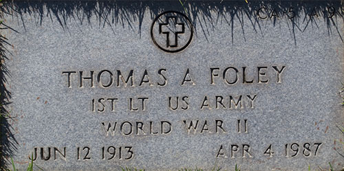 Thomas A. Foley Grave Marker