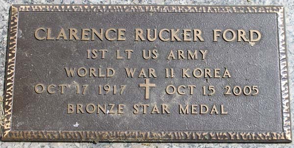 Clarence R. Ford Grave Marker