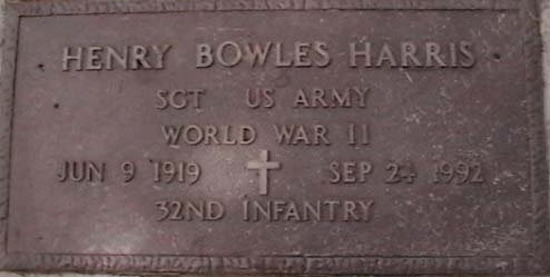 Henry Harris Grave Marker