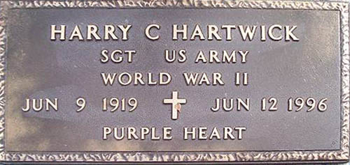 Harry Hartwick Grave Marker