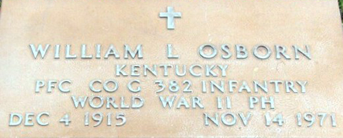William L. Osborn Grave Marker