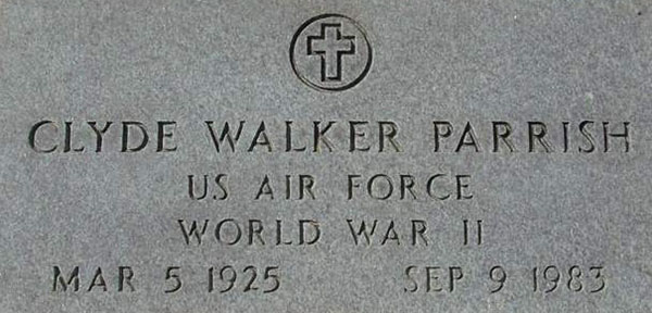 Clyde W. Parrish Grave Marker