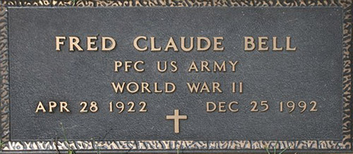 Claude F. Bell Grave Marker Claude F. Bell Grave Marker