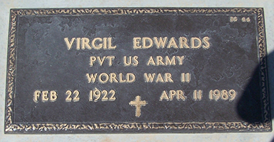 virgil edwards grave marker virgil edwards grave marker