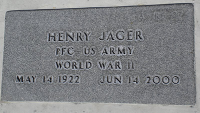 henry jager grave marker henry jager Grave marker