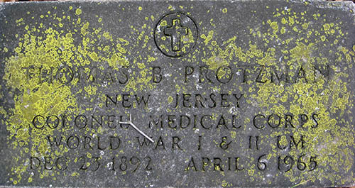 Colonel Thomas B. Protzman Grave Marker Colonel Thomas B. Protzman Grave Marker