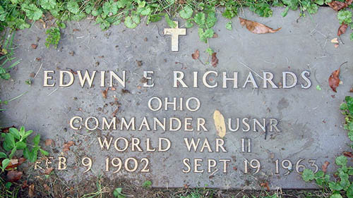 Edwin E. Richards grave marker Edwin E. Richards grave marker