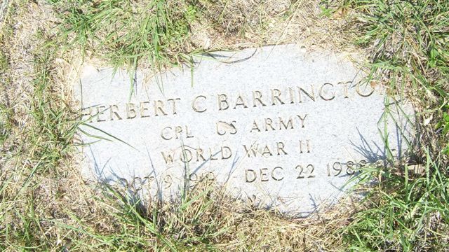Herbert Barrington Grave Marker Herbert Barrington Grave Marker