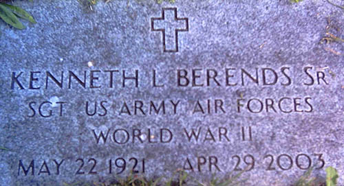 Kenneth L. Berends Grave Marker Kenneth L. Berends Grave Marker
