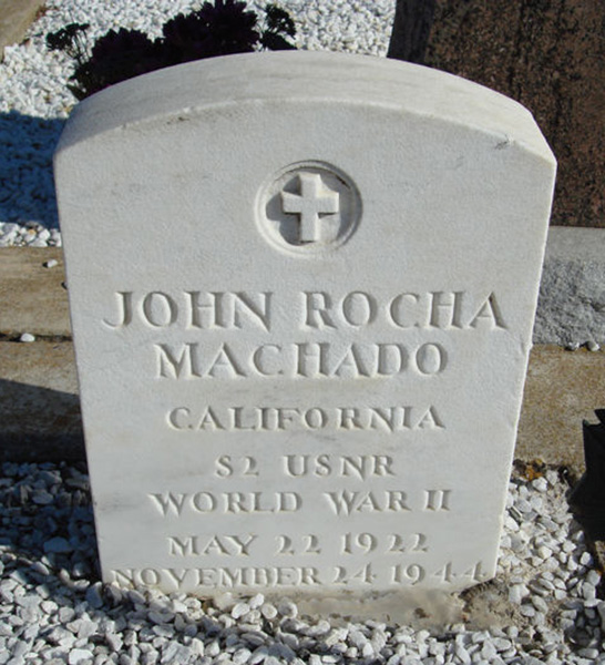 John R. Machado Grave Marker John R. Machado Grave Marker