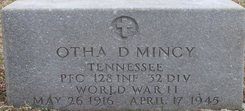 Otha Mincy Grave Marker