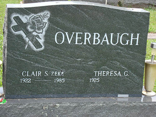 Clair S. Overbaugh Grave Marker Clair S. Overbaugh Grave Marker
