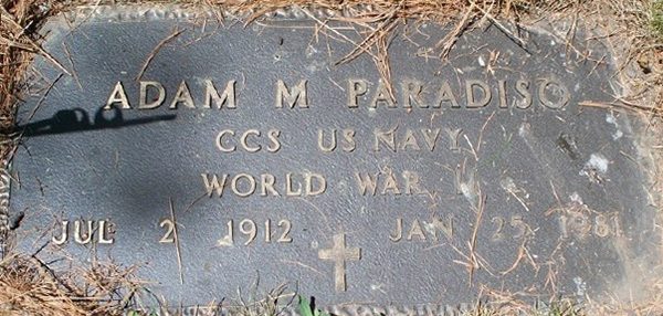 Adam M. Paradiso Grave marker Adam M. Paradiso Grave Marker