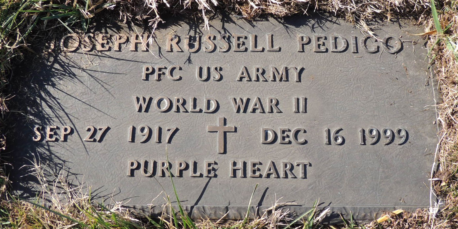 Joseph R. Pedigo Grave marker Joseph R. Pedigo Grave Marker