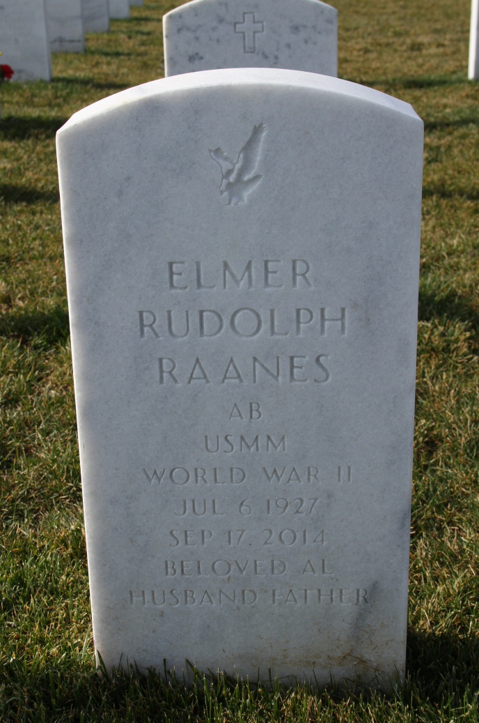 Elmer Raanes Grave marker Elmer Raanes Grave Marker