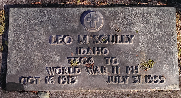 Leo M. Scully Grave marker Leo M. Scully Grave Marker