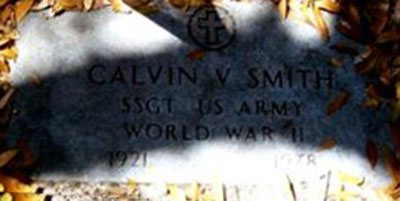 Calvin V. Smith Grave marker Calvin V. Smith Grave Marker