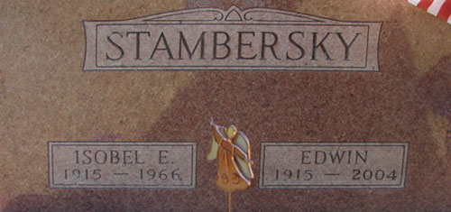 Edwin Stambersky Grave Marker Edwin Stambersky Grave Marker