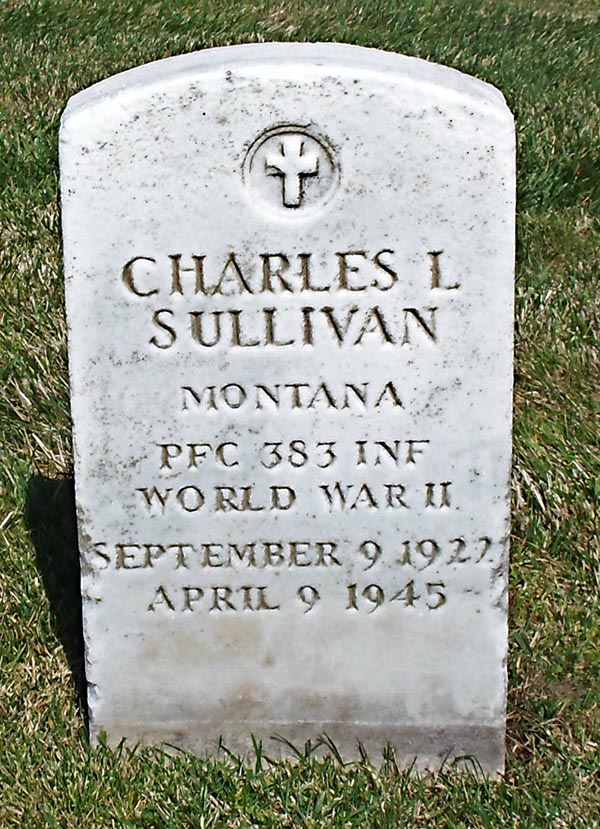 Charles L. Sullivan Grave marker Charles L. Sullivan Grave Marker