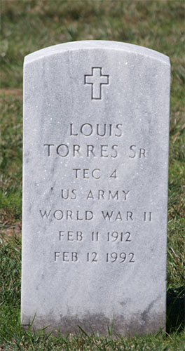 Louis Torres Grave marker Louis Torres Grave Marker