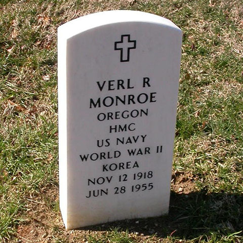 verl monroe grave marker