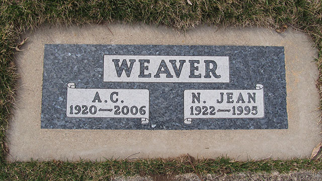 almer c. weaver grave marker almer c. weaver grave marker